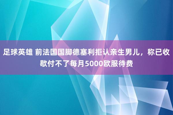 足球英雄 前法国国脚德塞利拒认亲生男儿，称已收歇付不了每月5000欧服待费